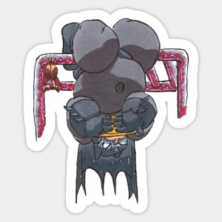 UP SIDEDOWN BATS!! Sticker